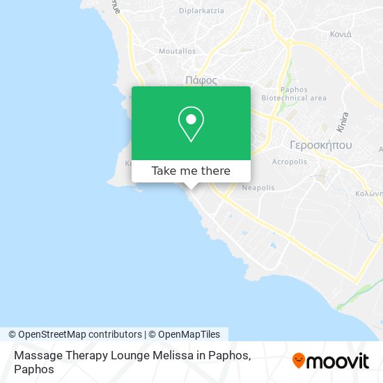 Massage Therapy Lounge Melissa in Paphos map