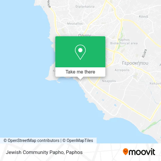 Jewish Community Papho map