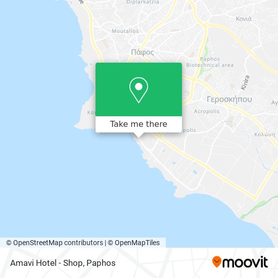 Amavi Hotel - Shop map