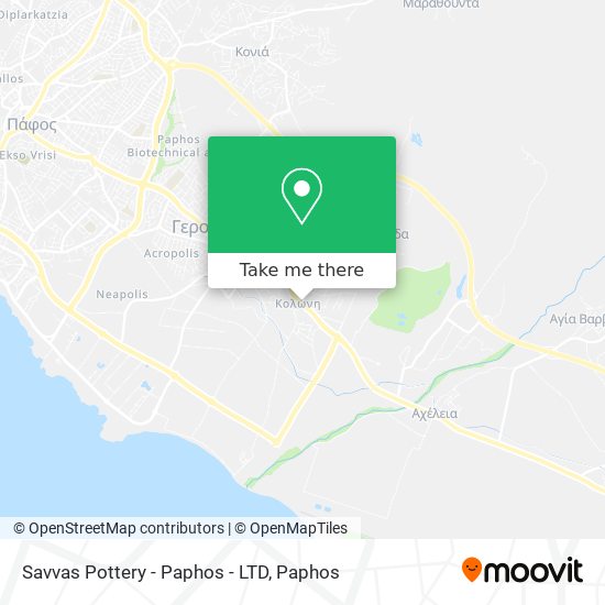 Savvas Pottery - Paphos - LTD map