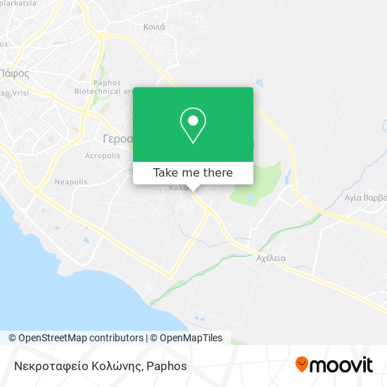 Νεκροταφείο Κολώνης map