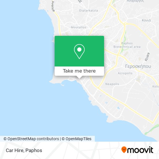 Car Hire map