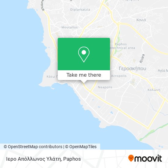 Ιερο Απόλλωνος Υλάτη map