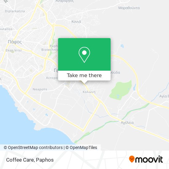 Coffee Care map