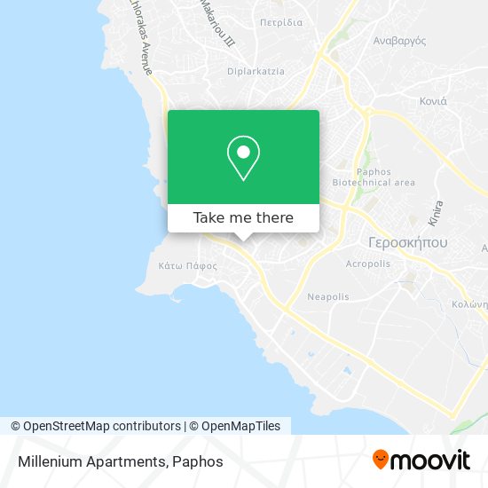 Millenium Apartments map