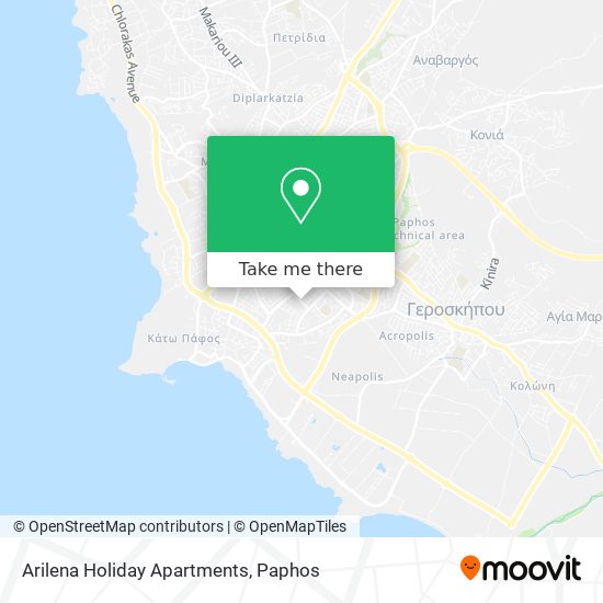 Arilena Holiday Apartments map