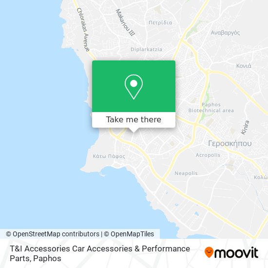 T&I Accessories Car Accessories & Performance Parts map