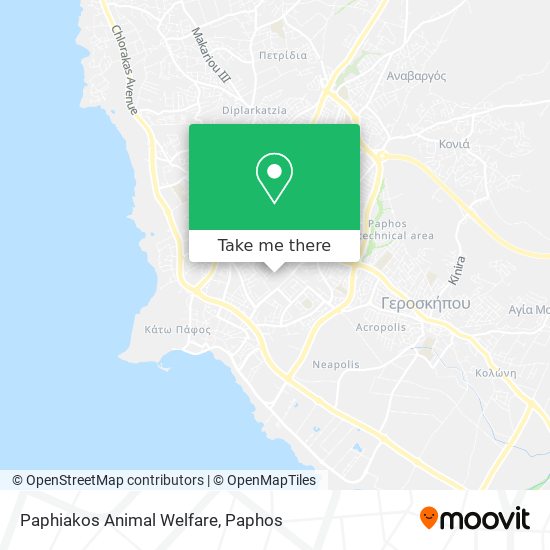 Paphiakos Animal Welfare map