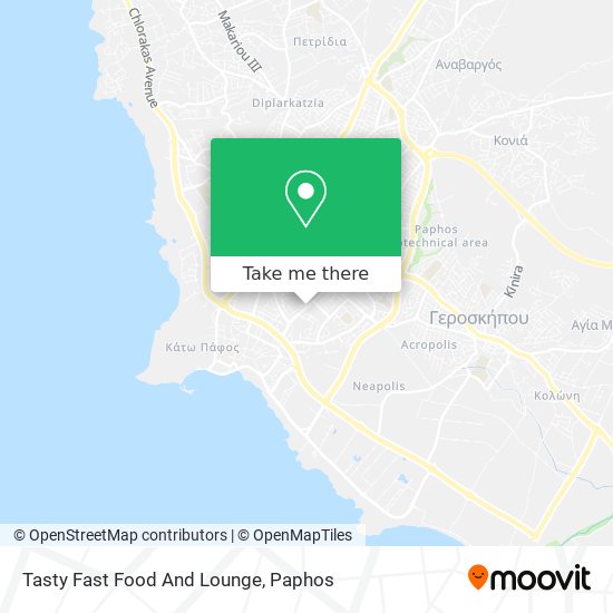 Tasty Fast Food And Lounge map