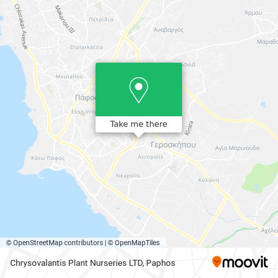 Chrysovalantis Plant Nurseries LTD map