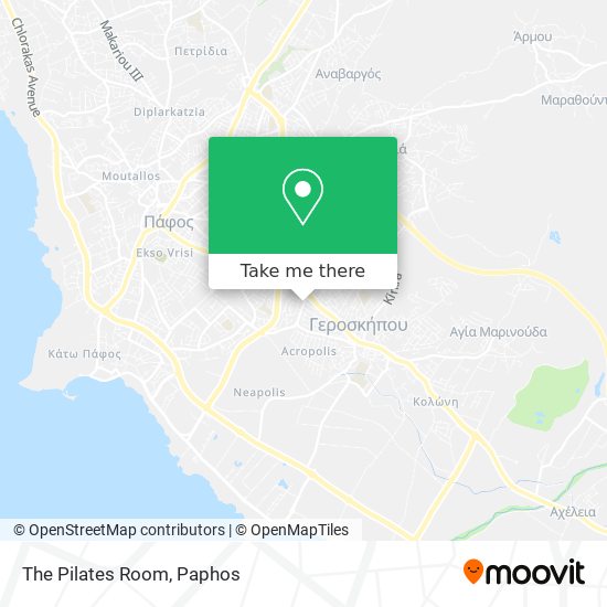 The Pilates Room map