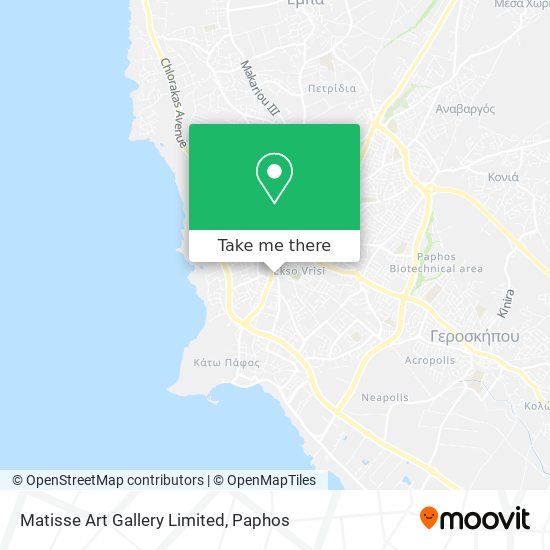 Matisse Art Gallery Limited map