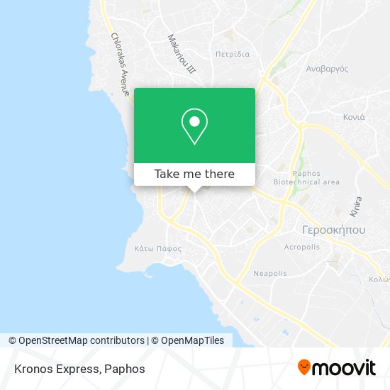 How to get to Kronos Express in Paphos by Bus?