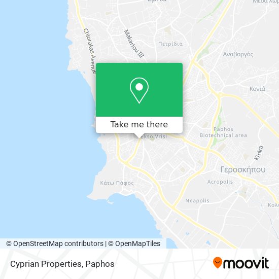 Cyprian Properties map