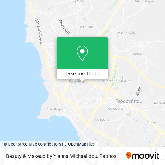 Beauty & Makeup by Yianna Michaelidou map