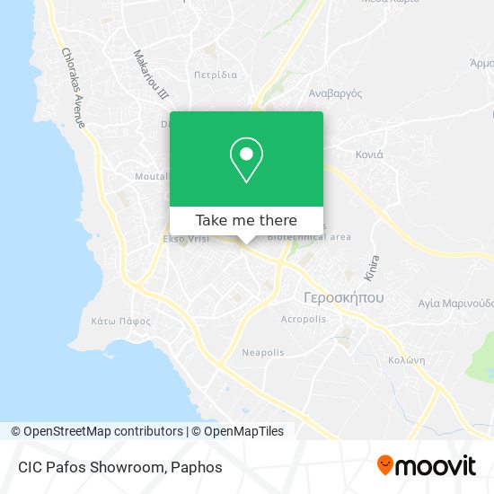 CIC Pafos Showroom map