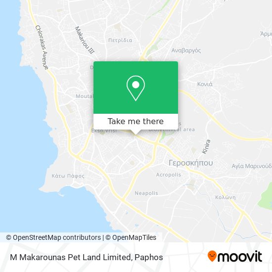 M Makarounas Pet Land Limited map