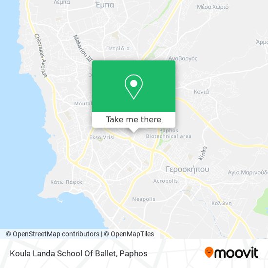 Koula Landa School Of Ballet map