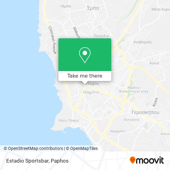 Estadio Sportsbar map