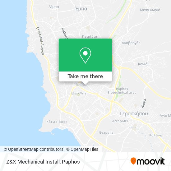 Z&X Mechanical Install map