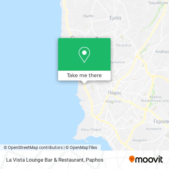 La Vista Lounge Bar & Restaurant map