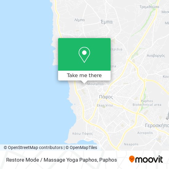 Restore Mode / Massage Yoga Paphos map