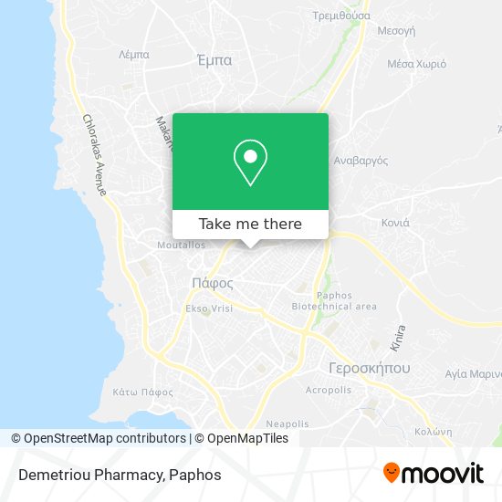 Demetriou Pharmacy map