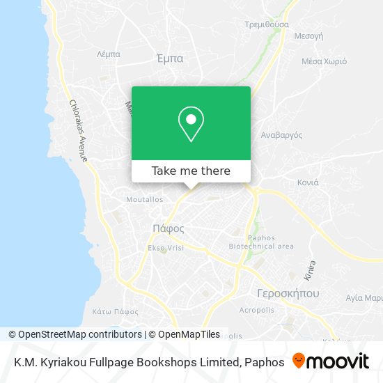 K.M. Kyriakou Fullpage Bookshops Limited map