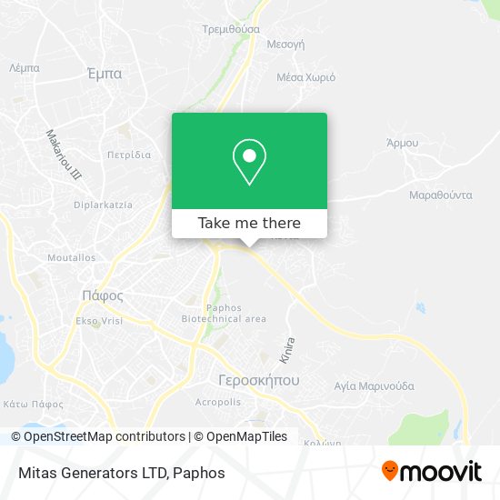 Mitas Generators LTD map