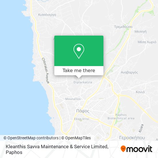 Kleanthis Savva Maintenance & Service Limited map