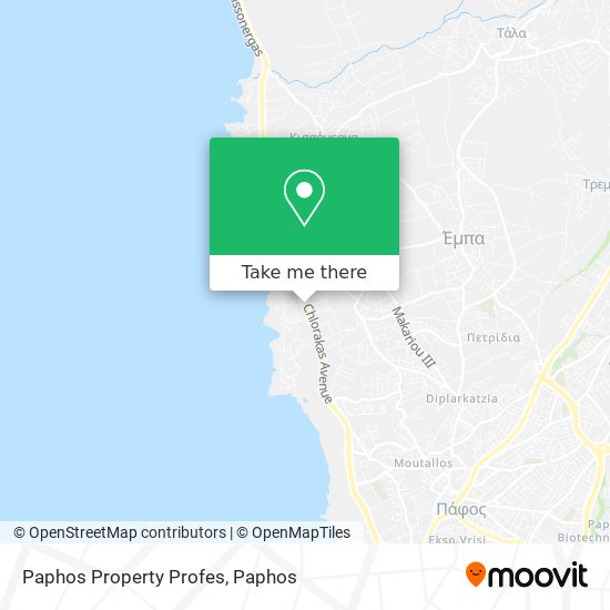 Paphos Property Profes map