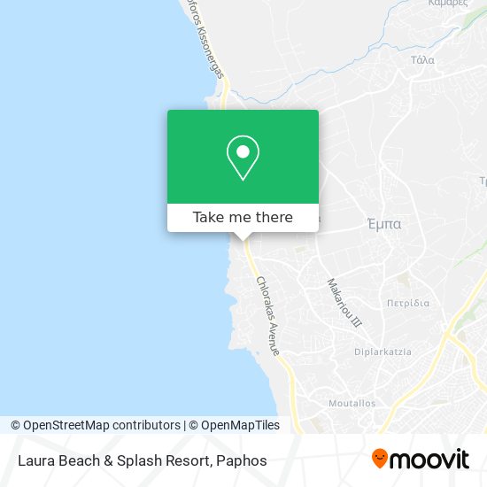 Laura Beach & Splash Resort map