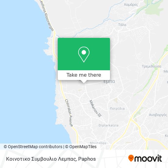 Κοινοτικο Συμβουλιο Λεμπας map