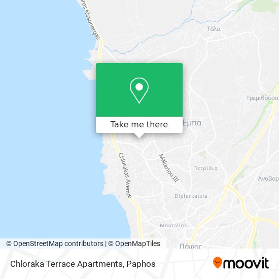 Chloraka Terrace Apartments map