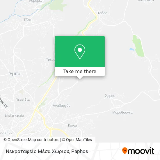 Νεκροταφείο Μέσα Χωριού map