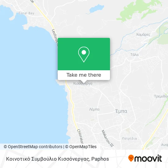Κοινοτικό Συμβούλιο Κισσόνεργας map