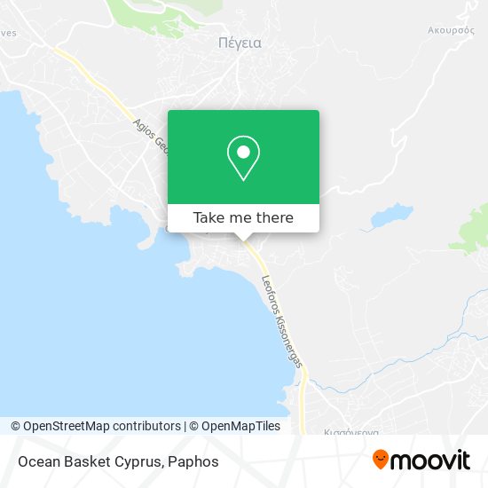 Ocean Basket Cyprus map