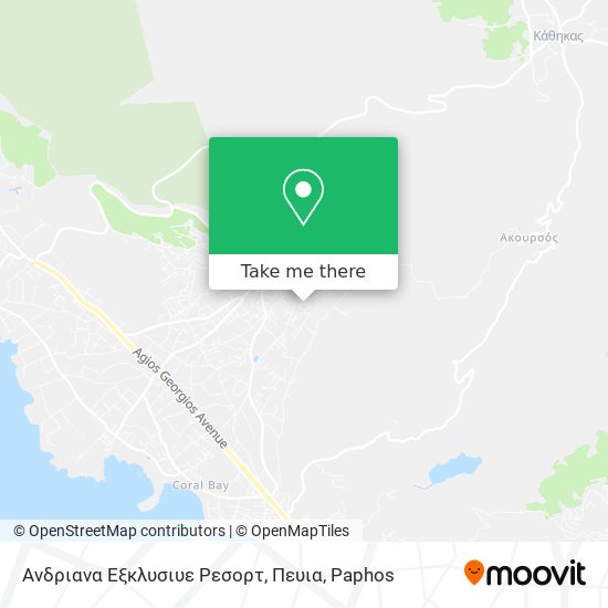 Ανδριανα Εξκλυσιυε Ρεσορτ, Πευια map