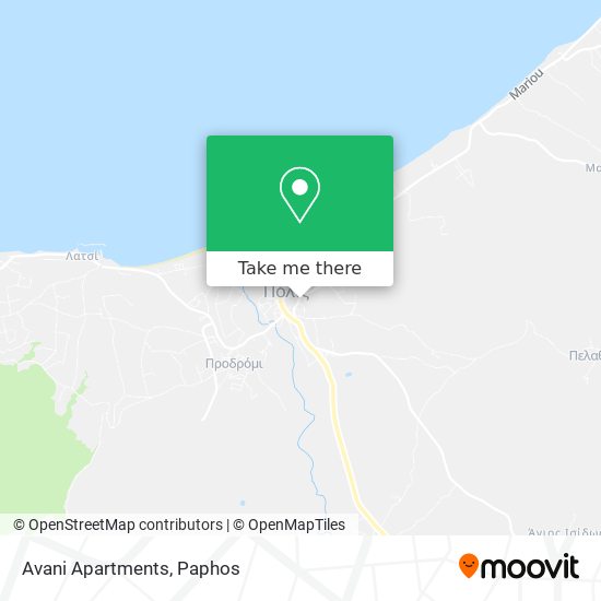 Avani Apartments map