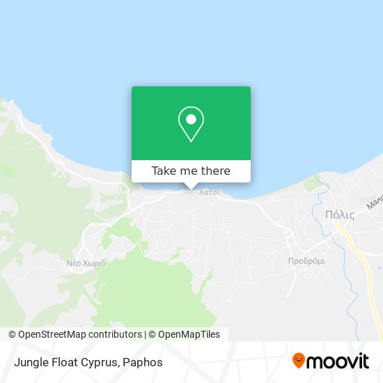 Jungle Float Cyprus map