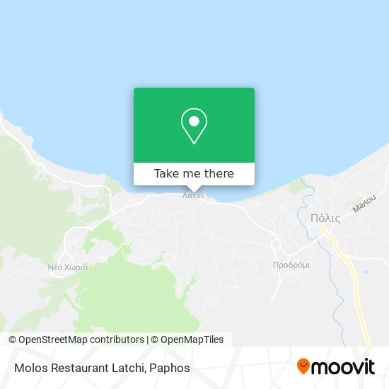 Molos Restaurant Latchi map