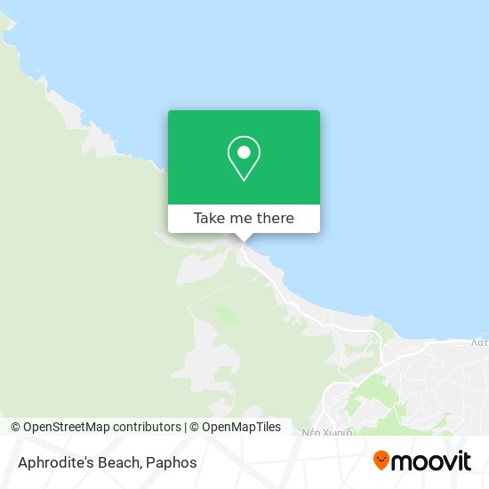 Aphrodite's Beach map