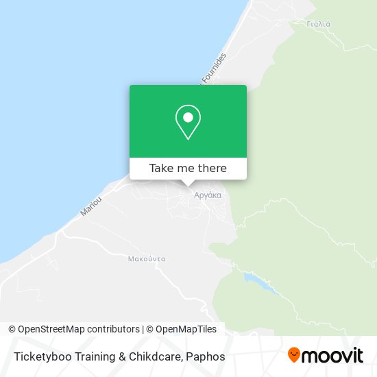 Ticketyboo Training & Chikdcare map