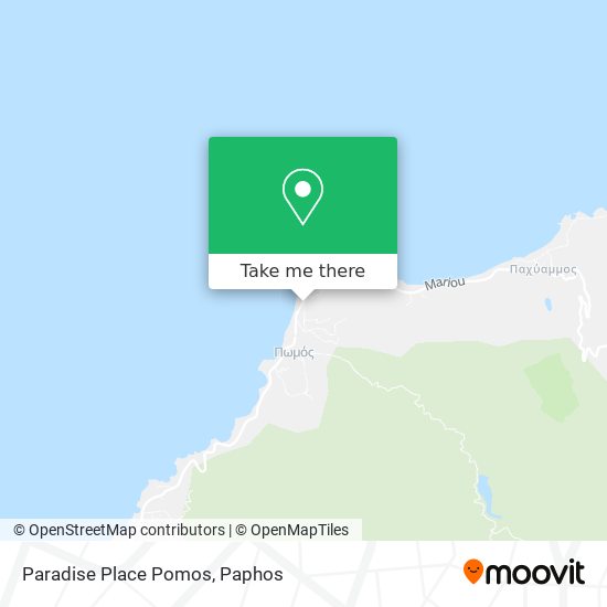 Paradise Place Pomos map