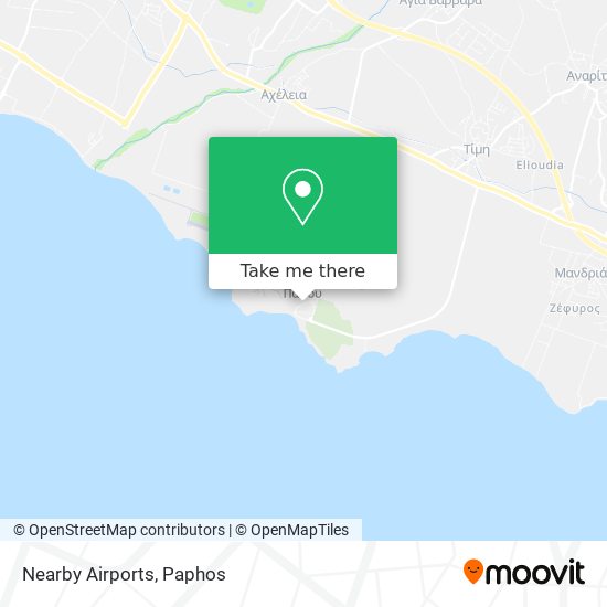 Nearby Airports map