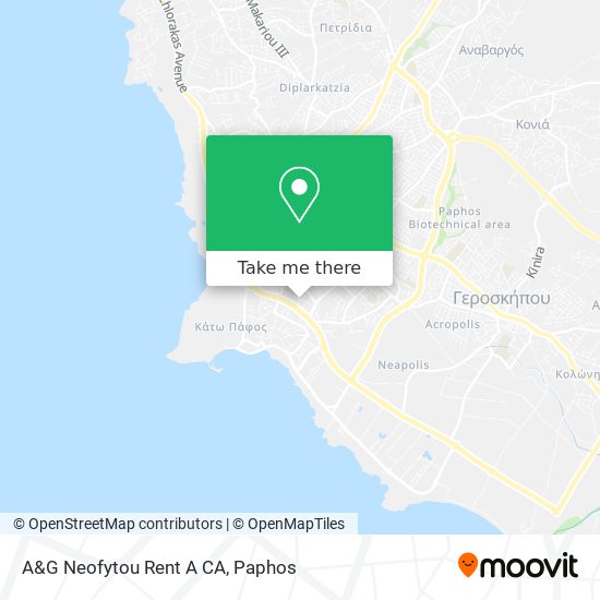 A&G Neofytou Rent A CA map