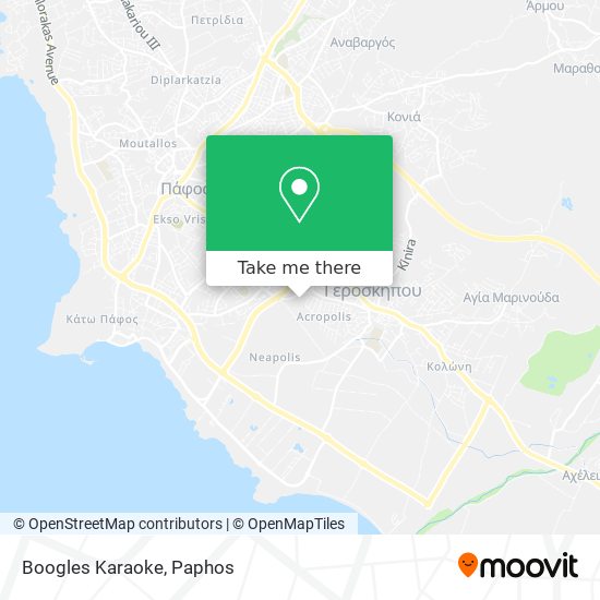 Boogles Karaoke map