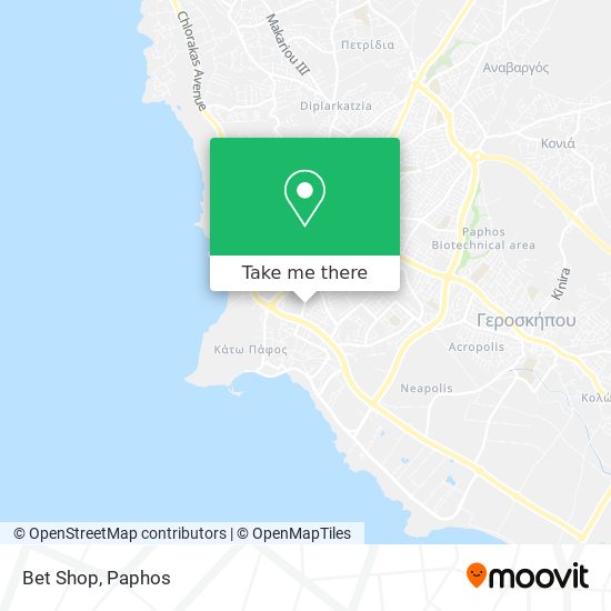 Bet Shop map