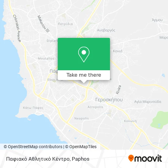 Παφιακό Αθλητικό Κέντρο map