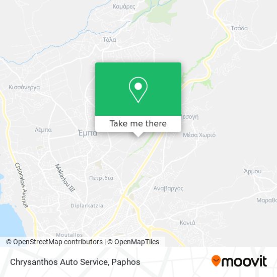 Chrysanthos Auto Service map